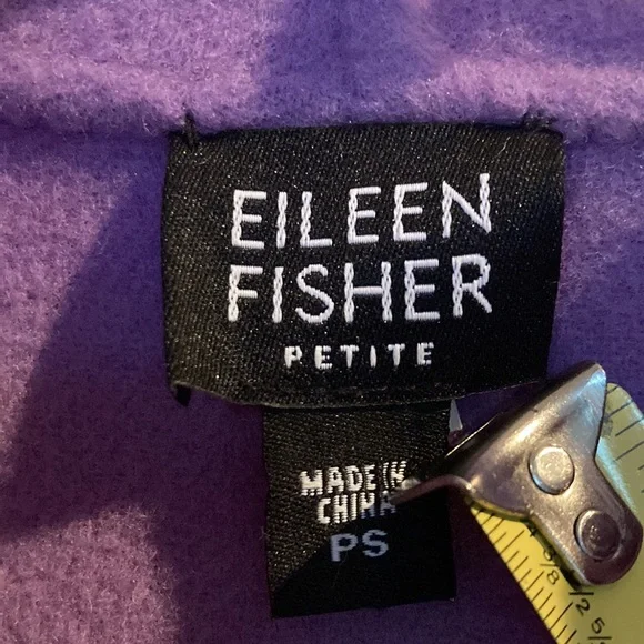 Eileen Fisher Open Jacket/Coat Light Plum/Purple Sz Petite S - Picture 8 of 12